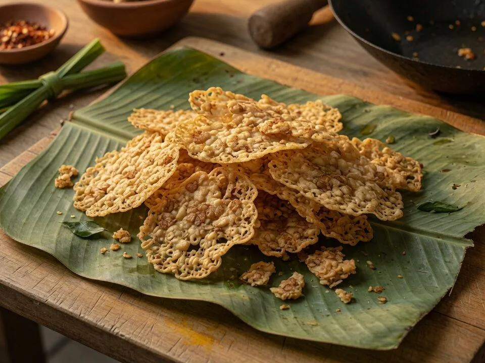 Tempe sagu crackers
