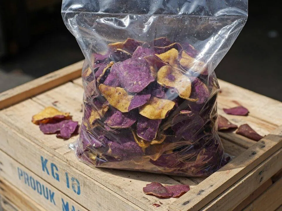 Purple sweet-potato chips