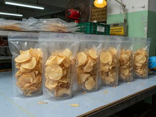 Editorial packed snack bags. Digital HQ original.
