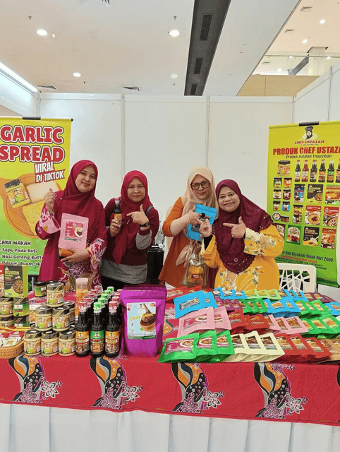 Chef Ustazah product booth and exhibition.