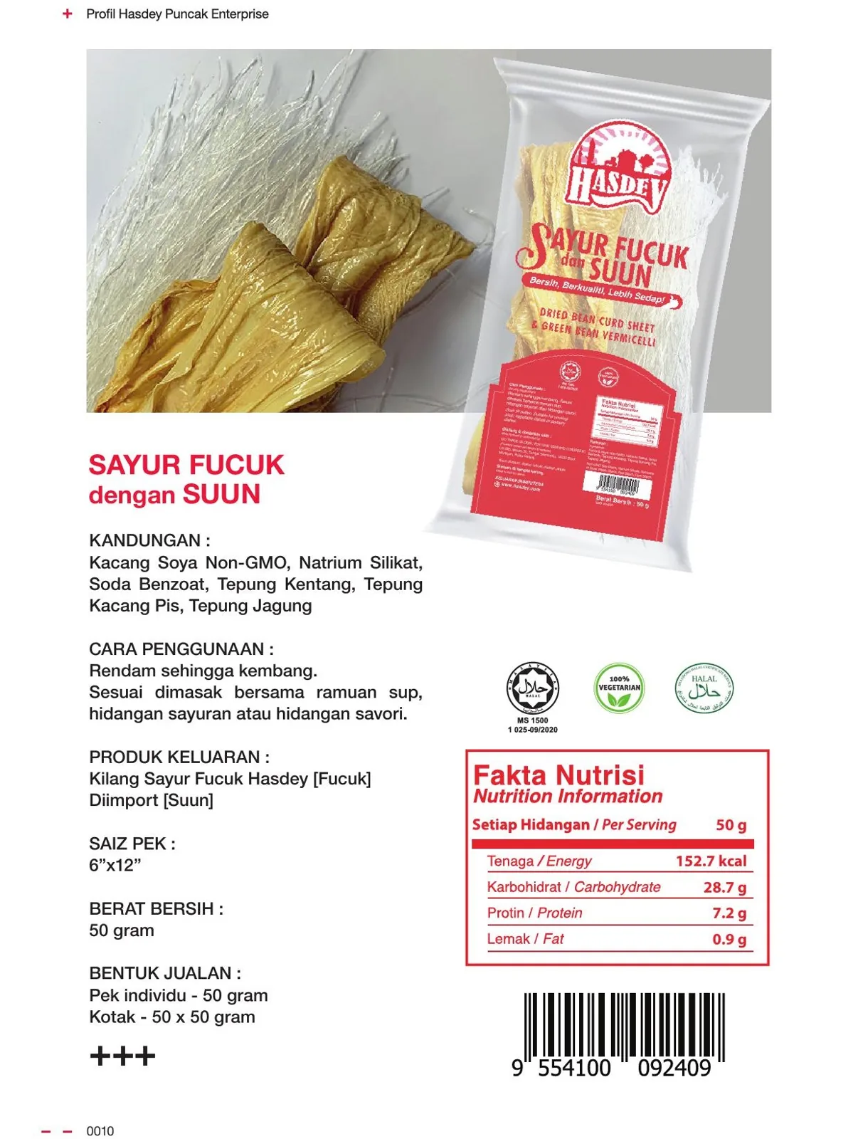 Sayur Fucuk + Suun Combo HASDEY