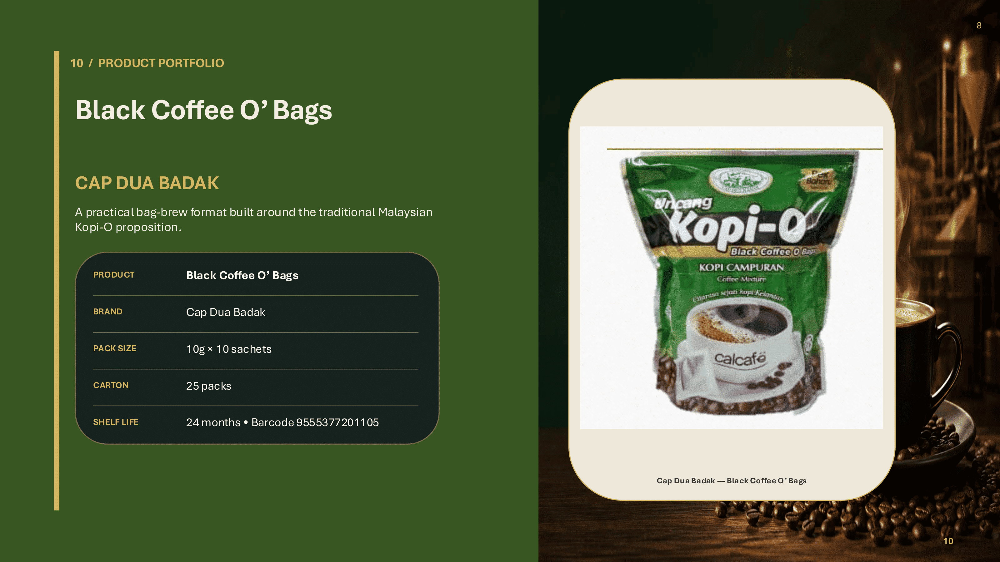 CAP DUA BADAK Black Coffee O' Bags