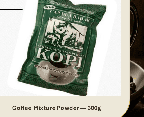 Cap Dua Badak coffee mixture