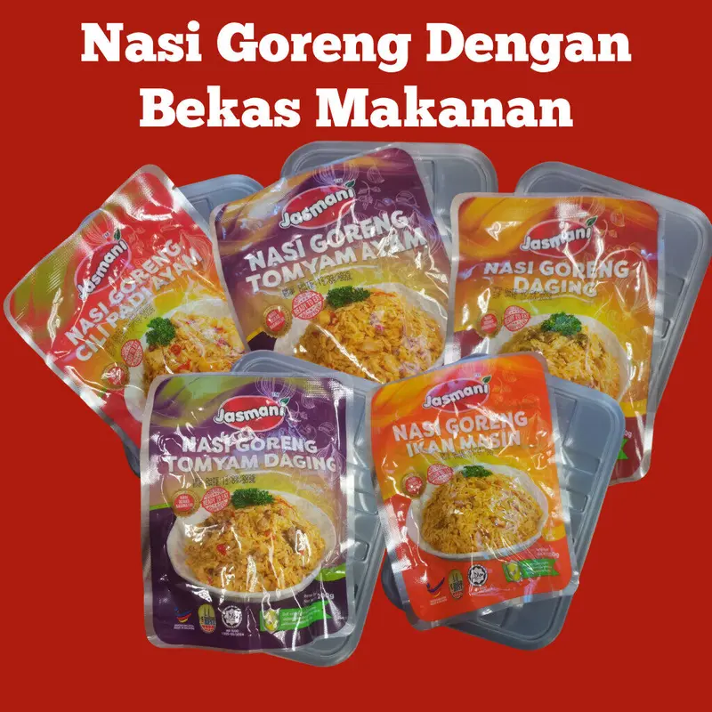 SET NASI GORENG DENGAN BEKAS MAKANAN — AYAM