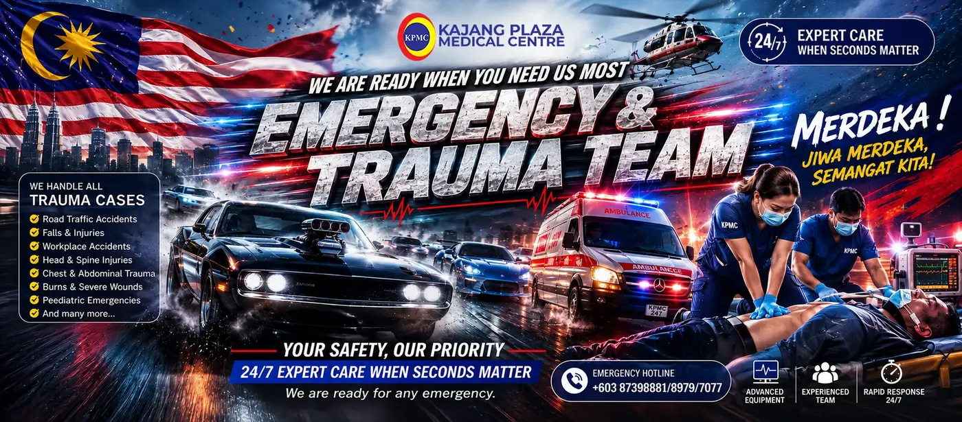 KPMC Emergency and Trauma Team campaign artwork