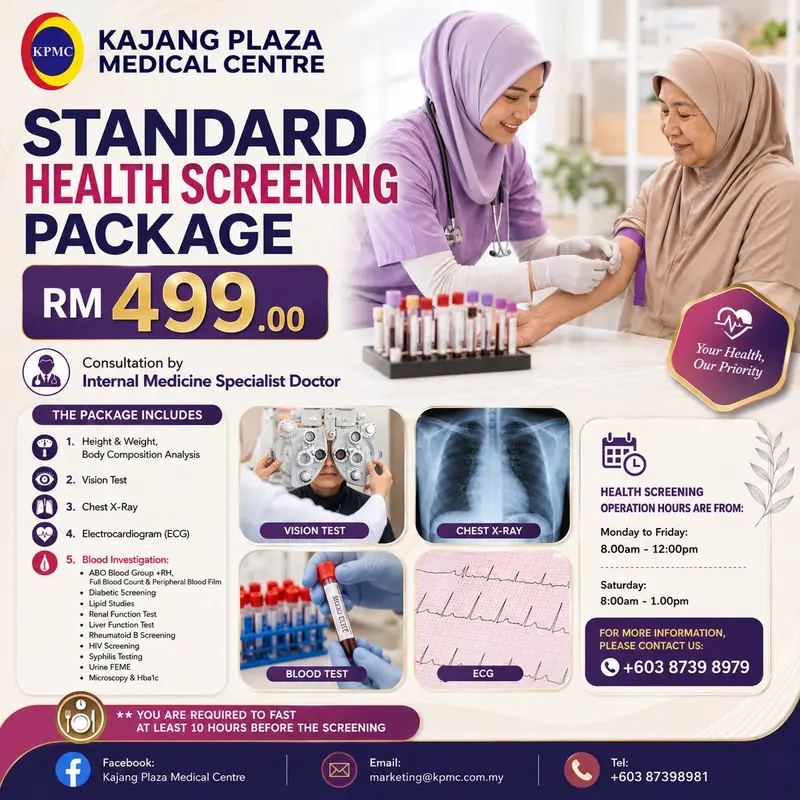 Standard screening at KPMC Kajang