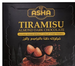 Tiramisu Almond Dark Chocolate 55% - 50g