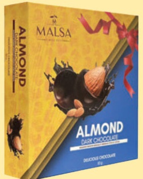 Almond Dark Chocolate 62% - 50g