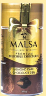 Almond Dark Chocolate 75% - 200g