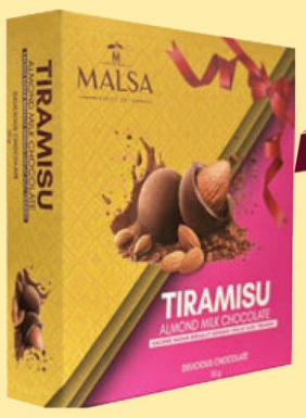 Tiramisu Almond Milk Chocolate 55% - 50g