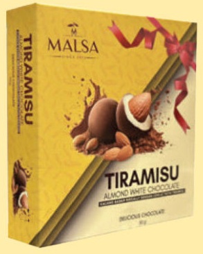 Tiramisu Almond White Chocolate - 50g