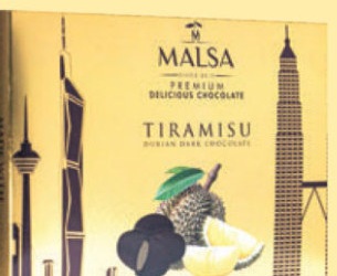 Tiramisu Durian Dark Chocolate 75% - 150g