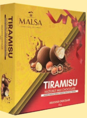 Tiramisu Hazelnut Milk Chocolate 55% - 50g