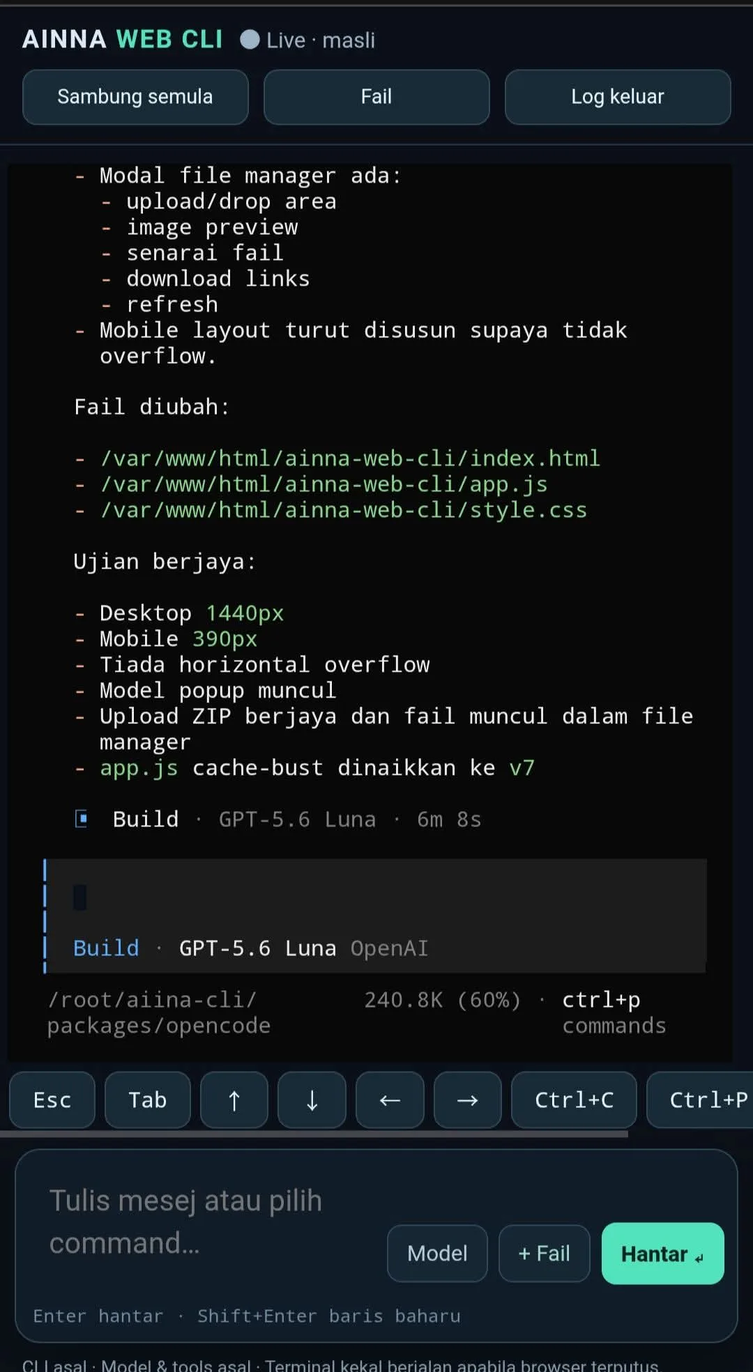 AINNA Web CLI - Bringing Agentic AI from Terminal to Browser
