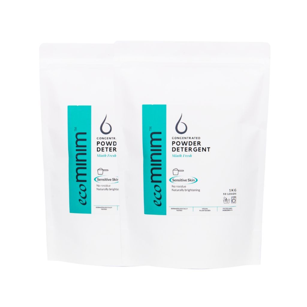 [Twin Pack] Plant Based Powder Detergent – Minth Fresh (1KG x 2)