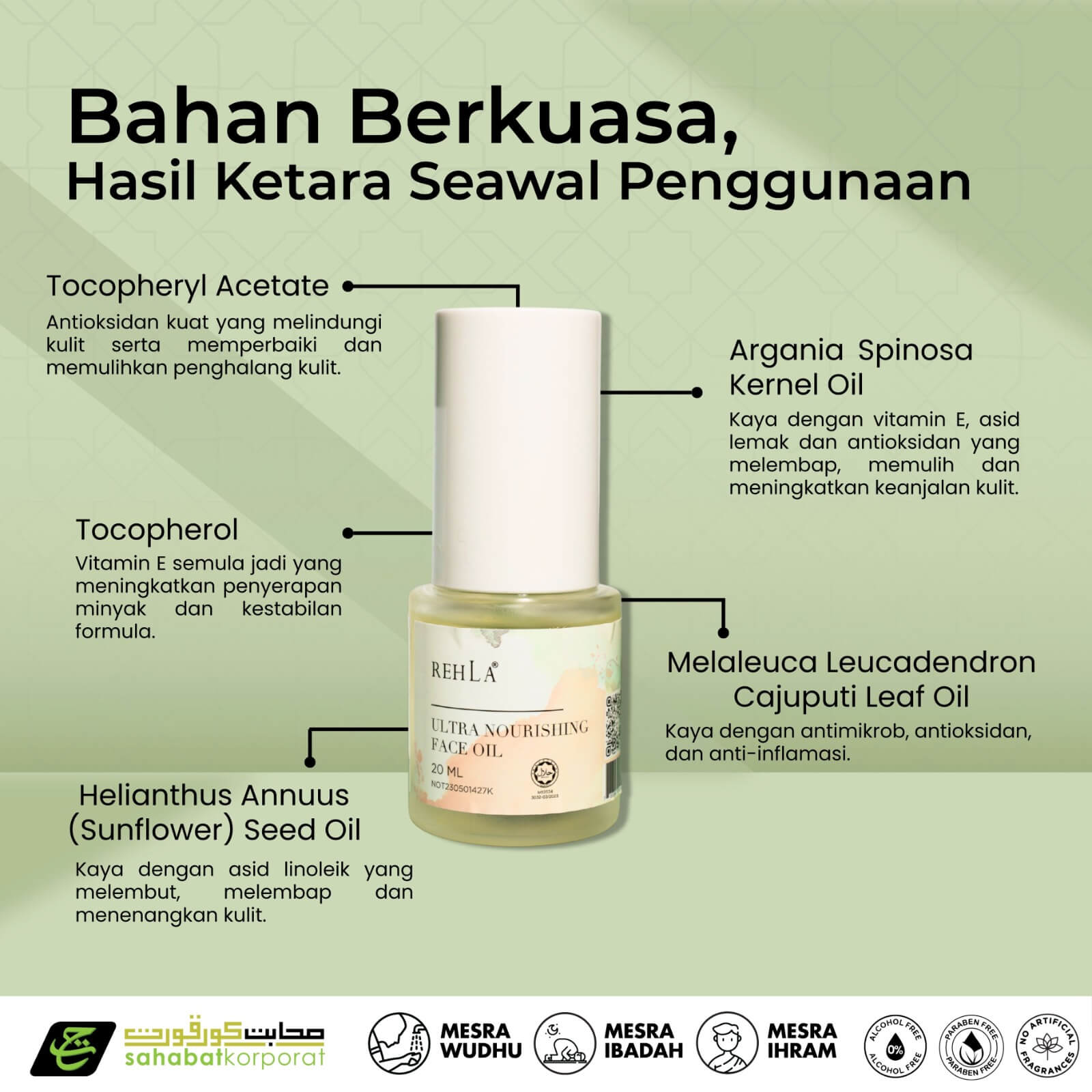 REHLA Ultra Nourishing Face Oil 3