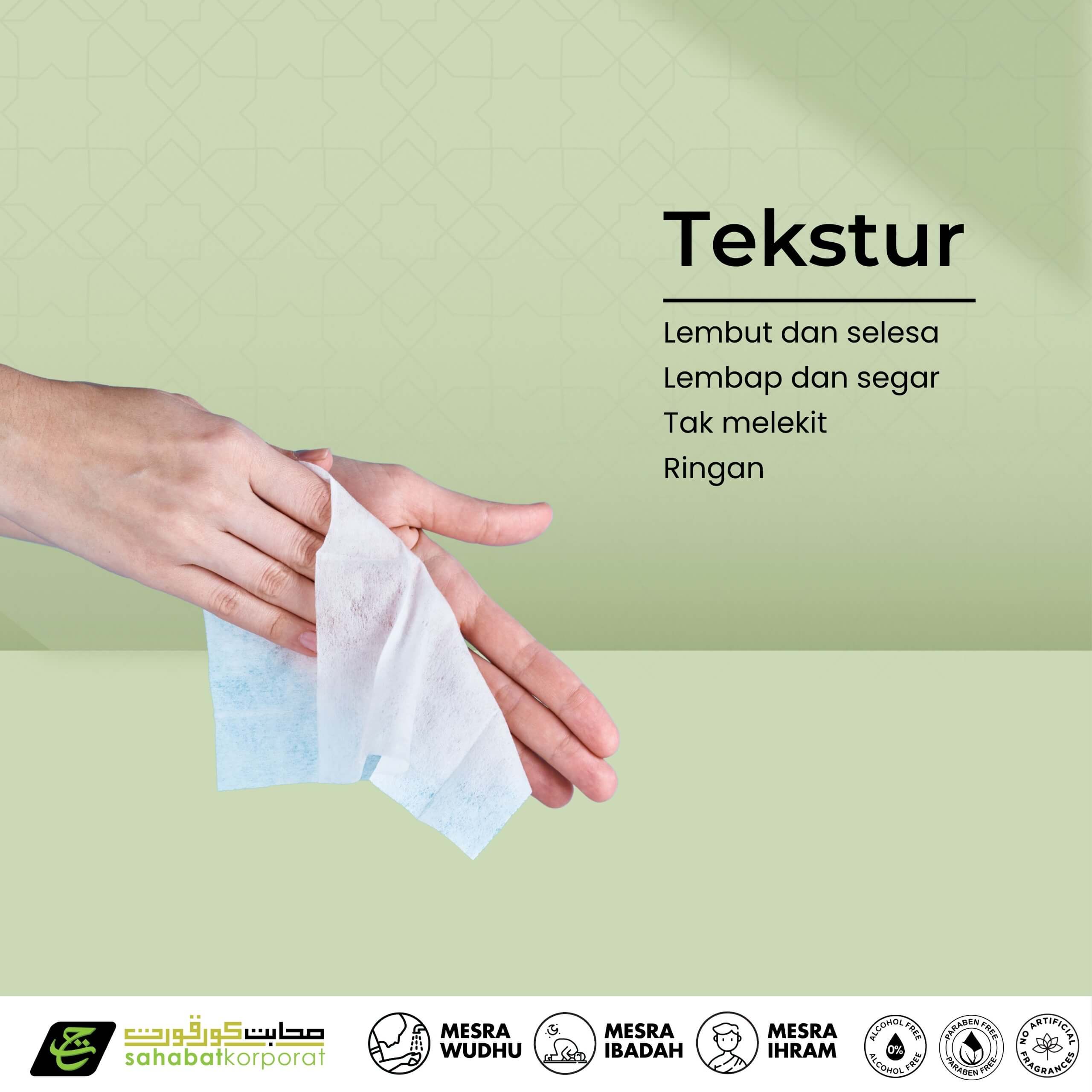 REHLA Thaibah Face Hydra Wipes for Umrah Hajj 9