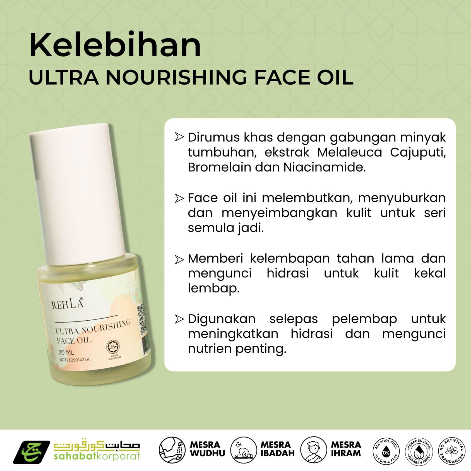 REHLA Ultra Nourishing Face Oil 6