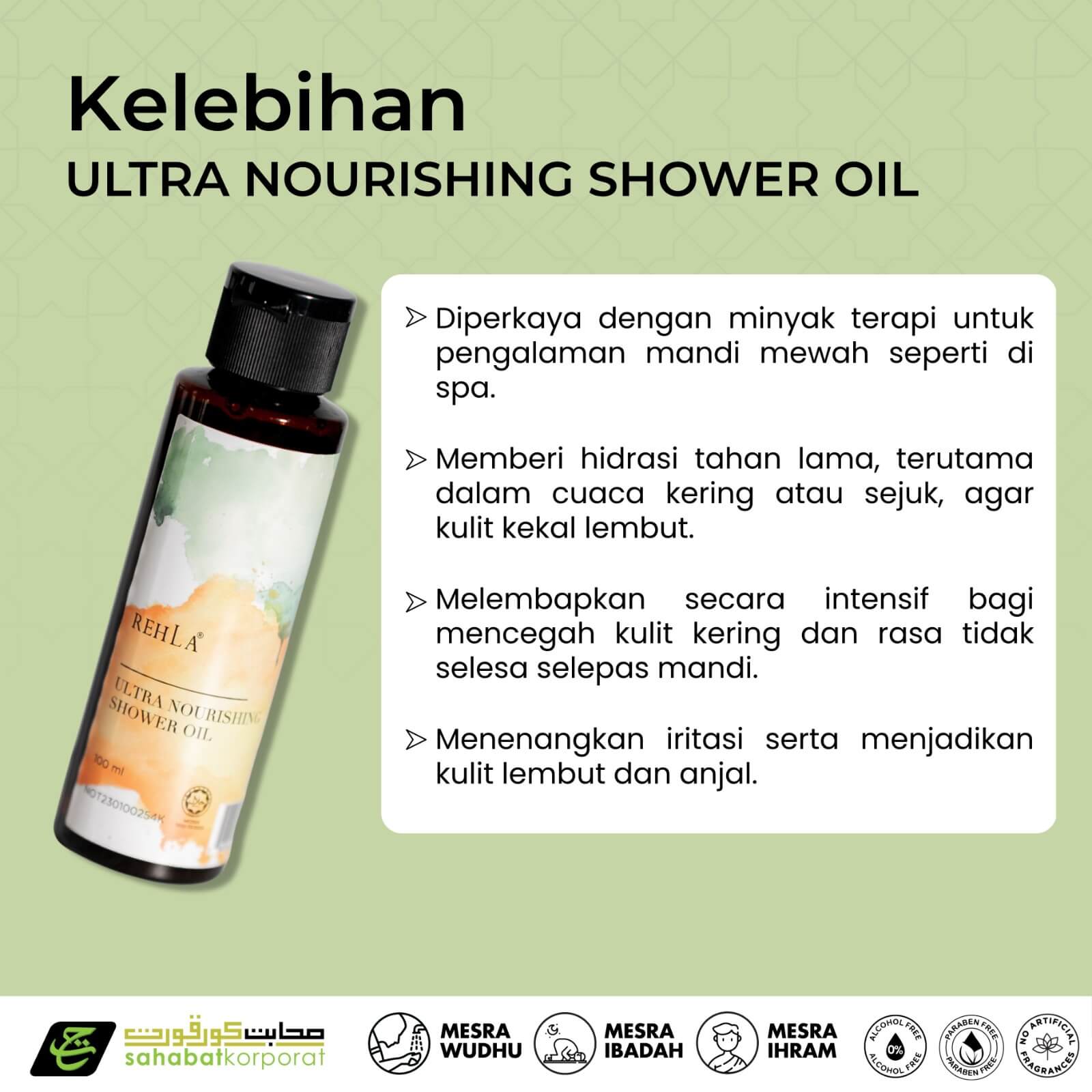 REHLA Ultra-nourishing Shower Oil 9
