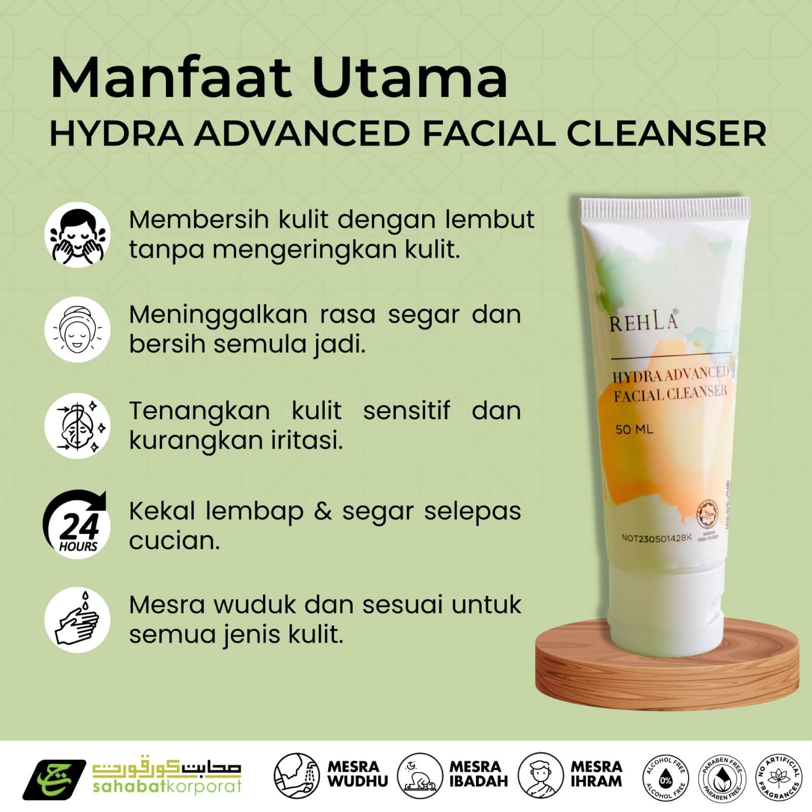 REHLA Hydra Advance Facial Cleanser 7