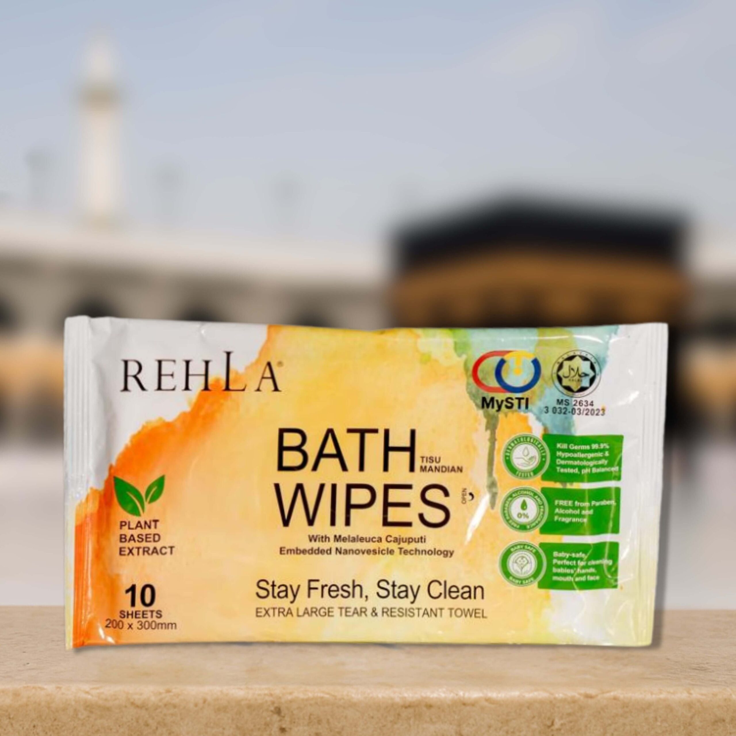 REHLA Halal Bathwipes for Umrah Hajj