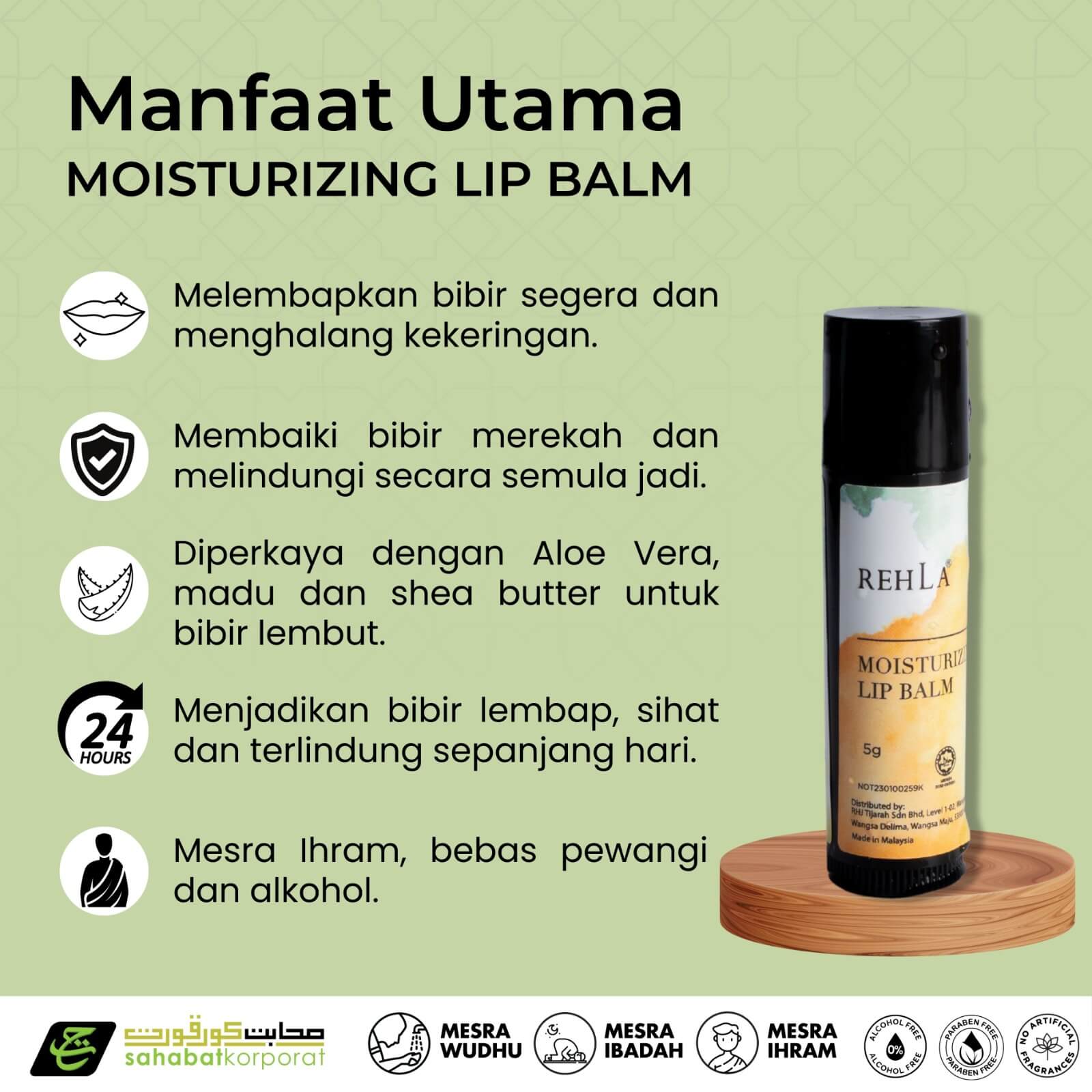 REHLA Moisturising Lip Balm 8