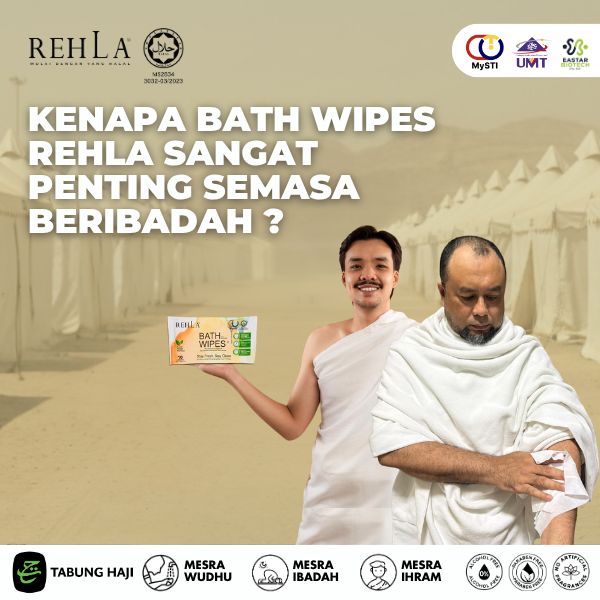 Kenapa Bath Wipes Sangat Penting Semasa Beribadah ?