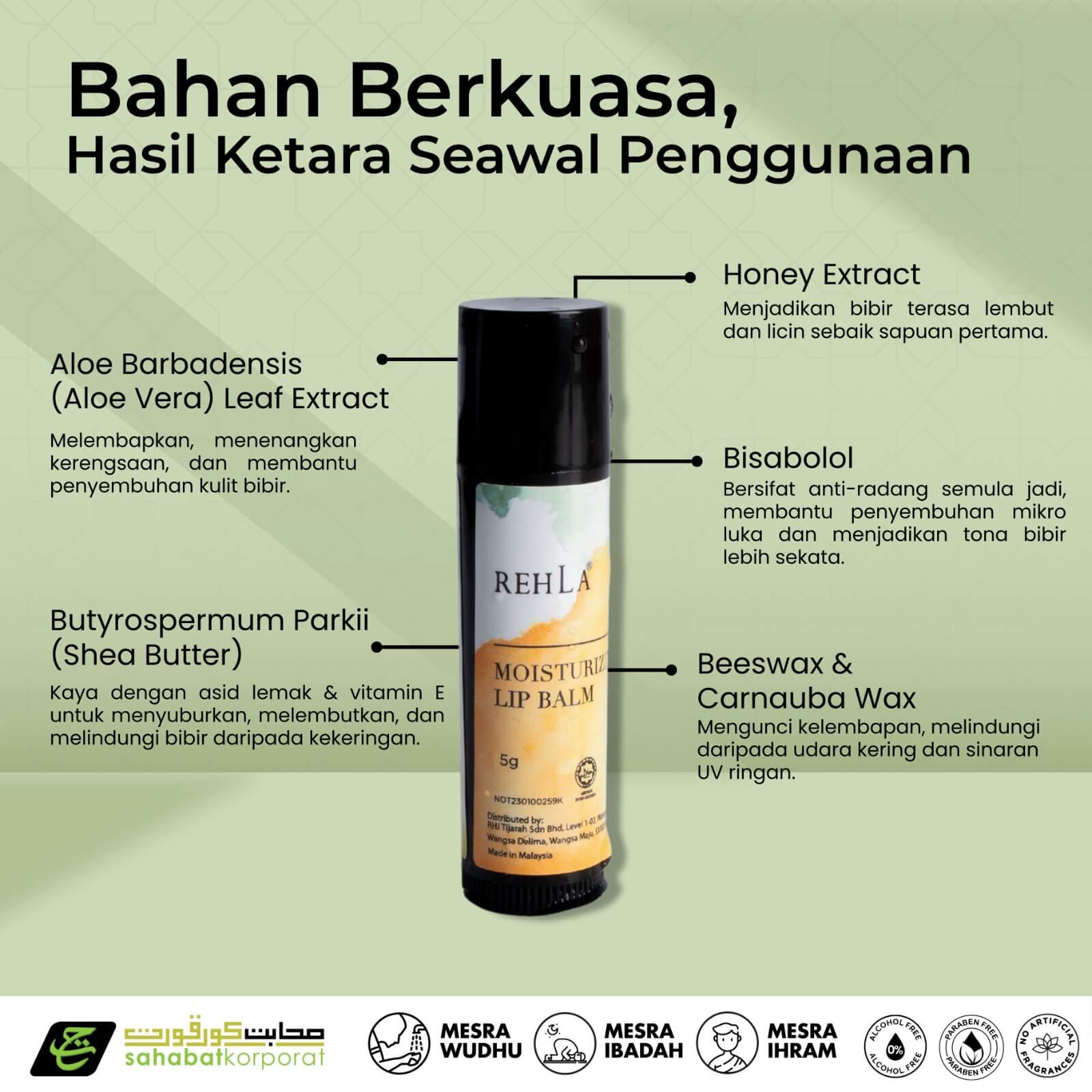 REHLA Moisturising Lip Balm 6