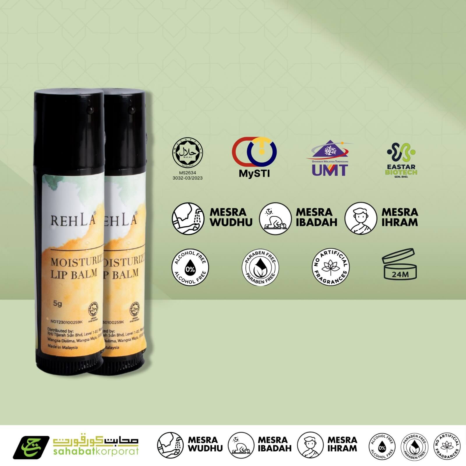 REHLA Moisturising Lip Balm 9