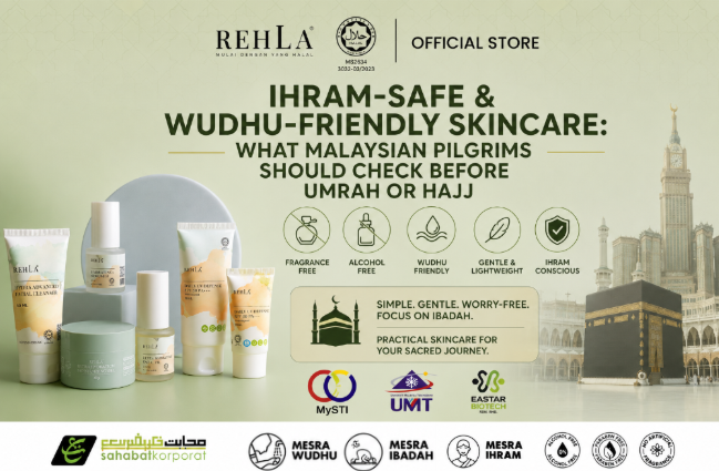 Ihram-Safe and Wudhu-Friendly Skincare: What Malaysian Pilgrims Should Check Before Umrah or Hajj