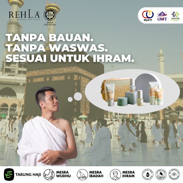 Tanpa Bauan. Tanpa Waswas. Sesuai dalam Ihram