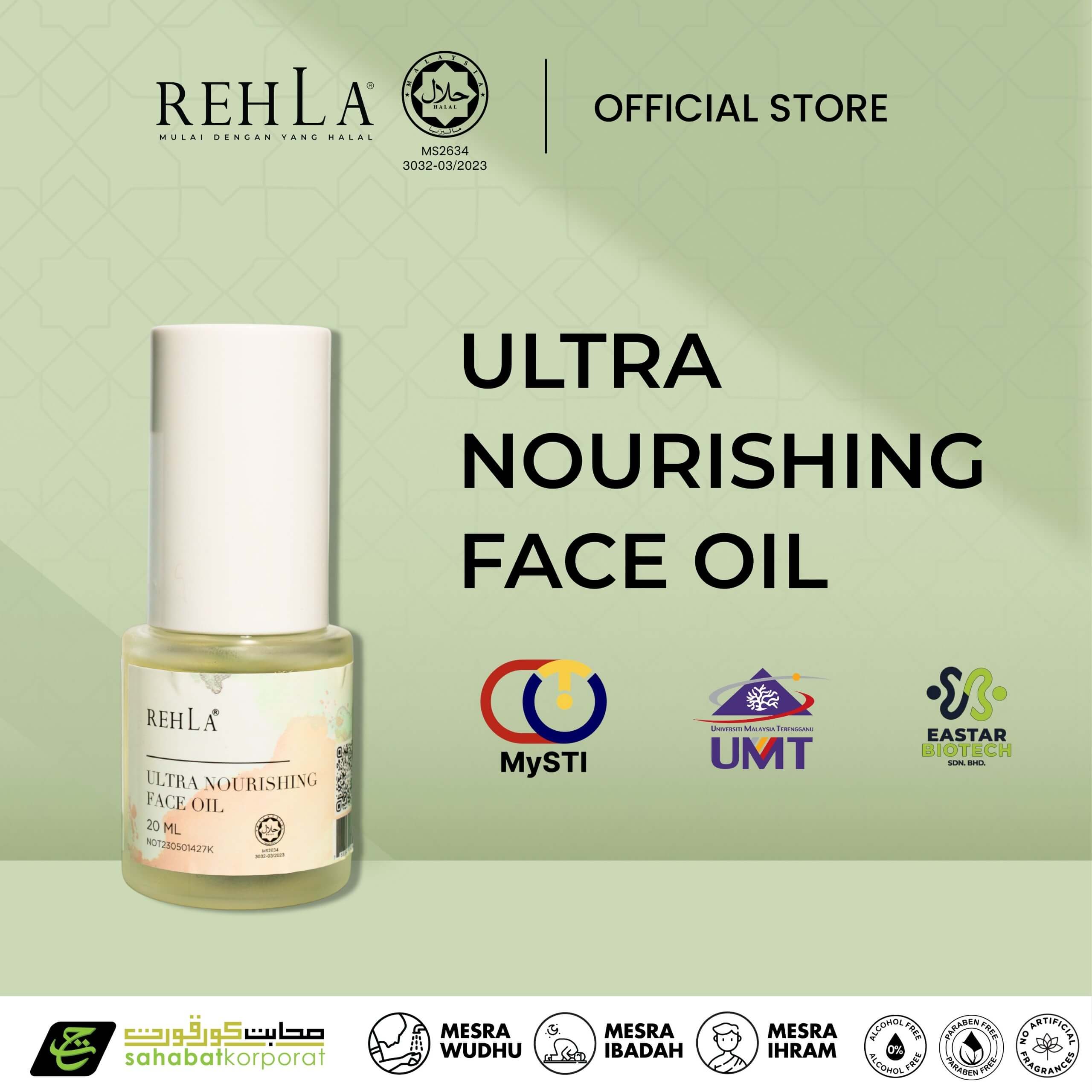 REHLA Ultra Nourishing Face Oil 2