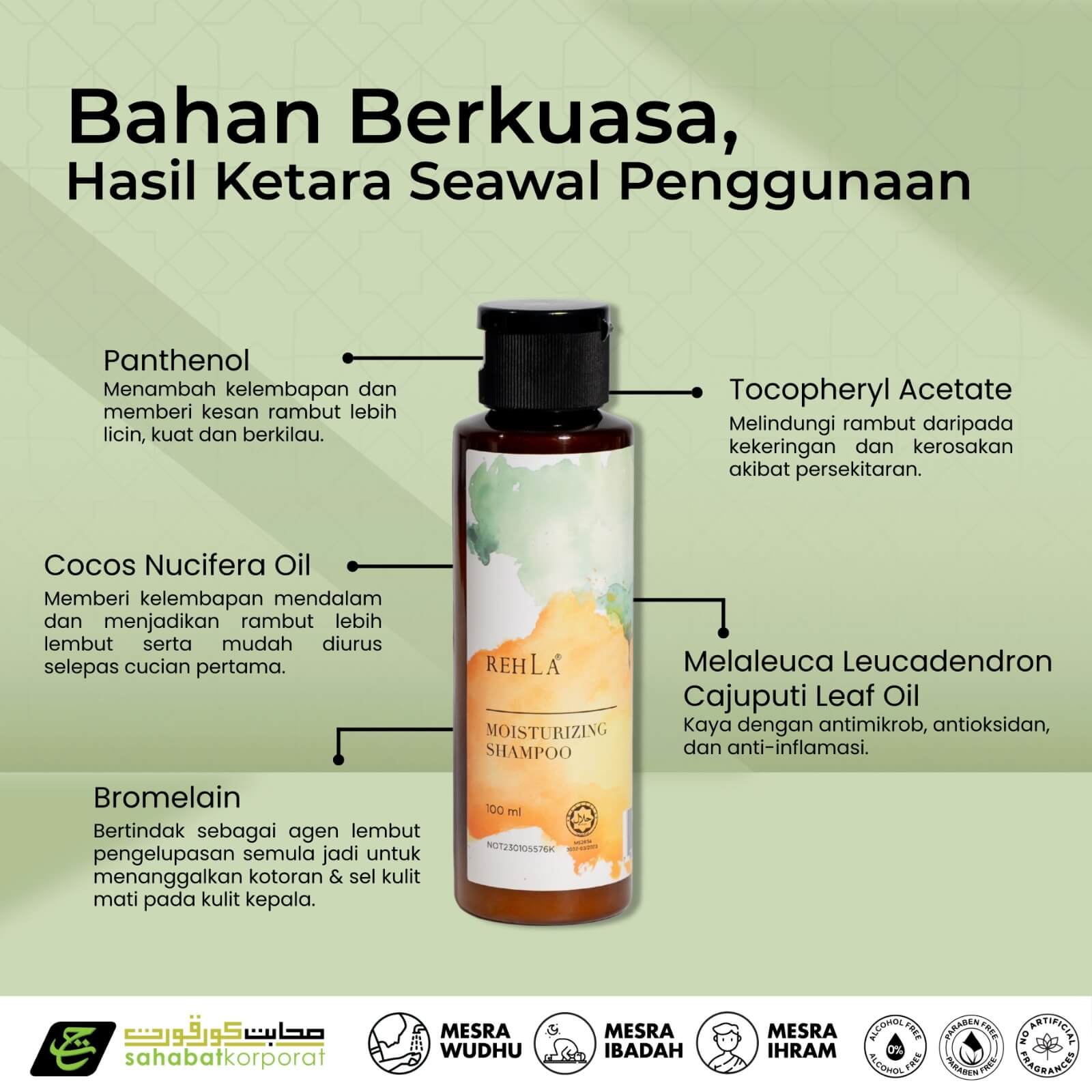 REHLA Moisturising Hair Shampoo 8