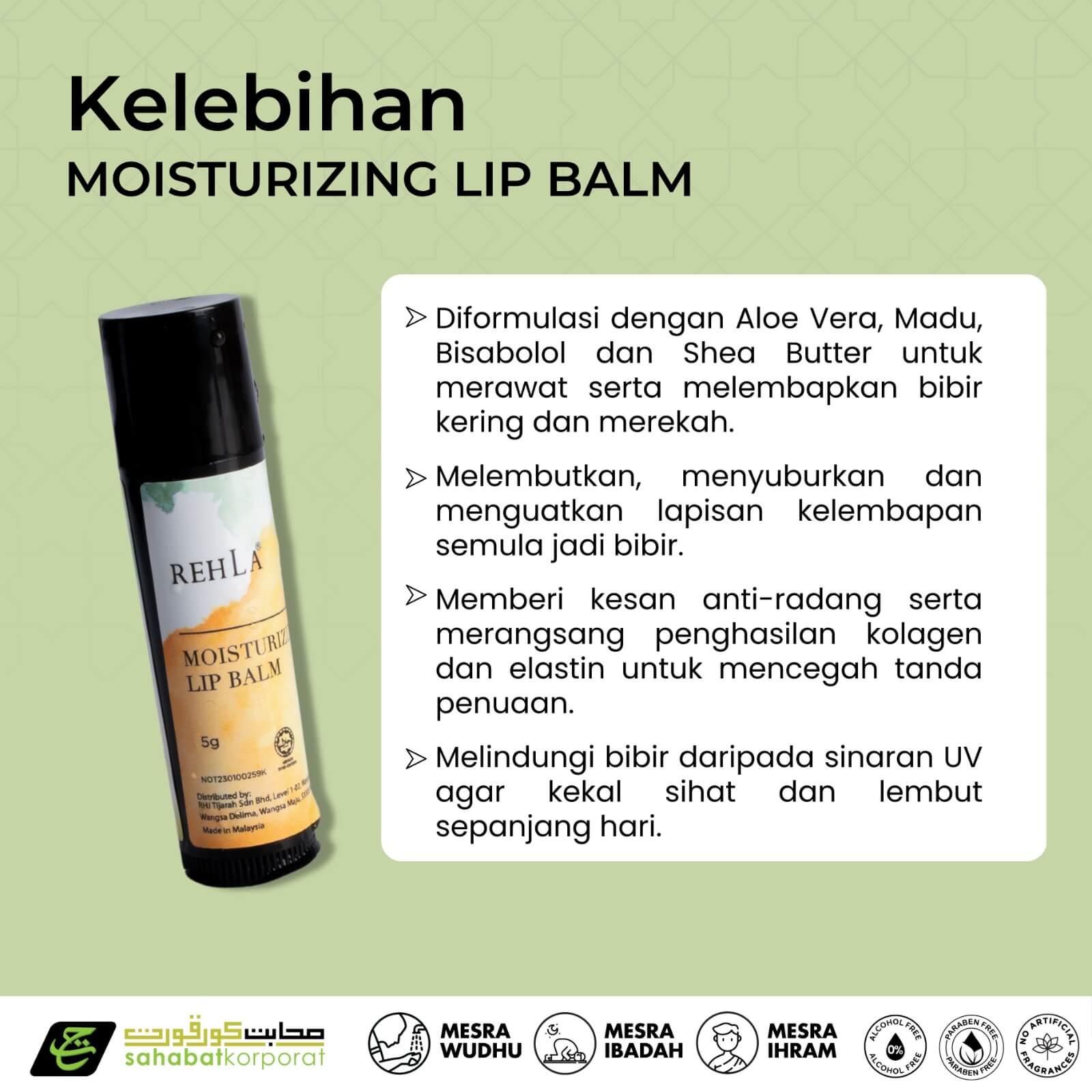 REHLA Moisturising Lip Balm 7