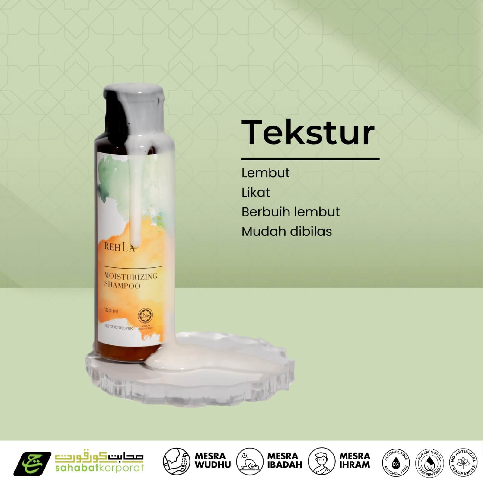 REHLA Moisturising Hair Shampoo 3