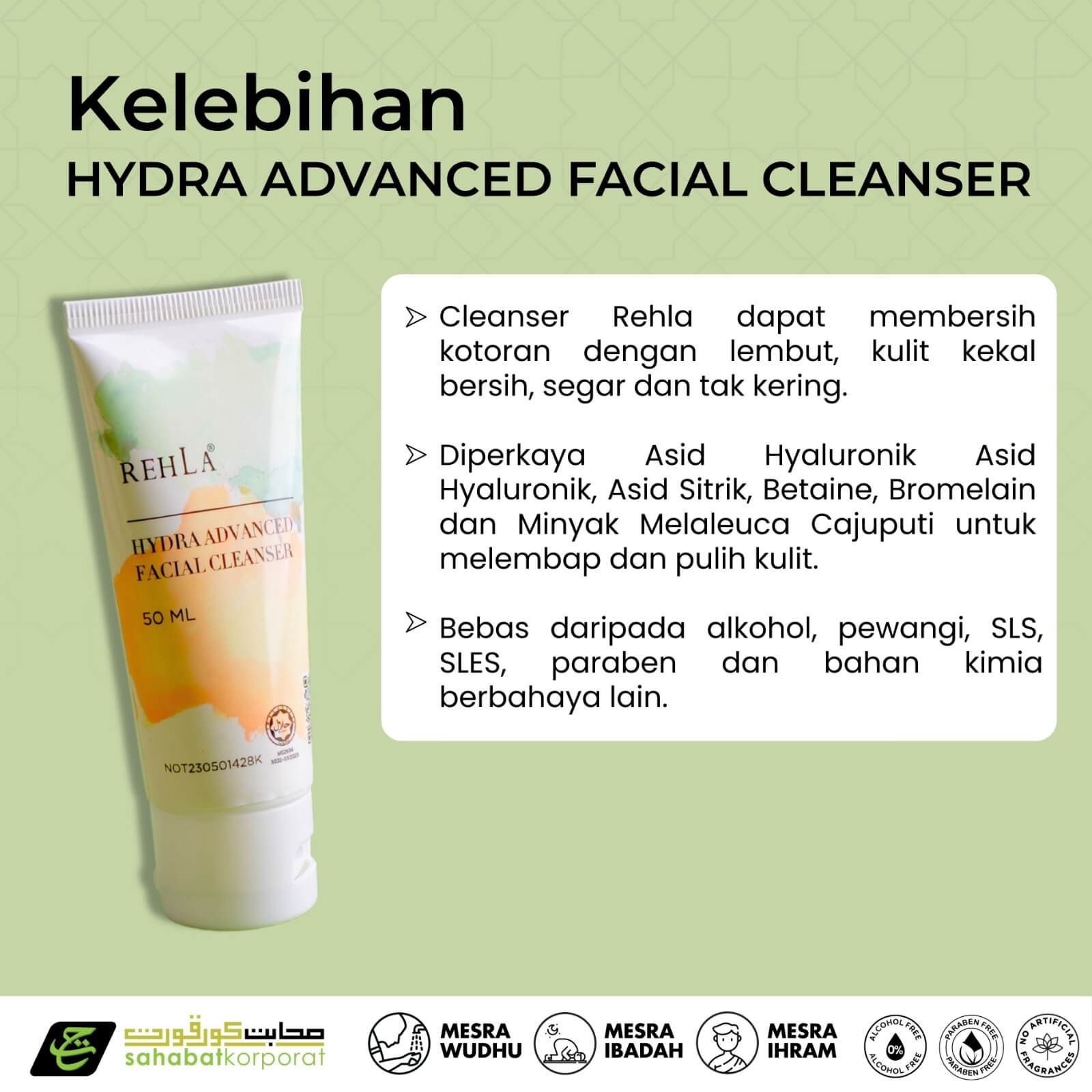 REHLA Hydra Advance Facial Cleanser 6