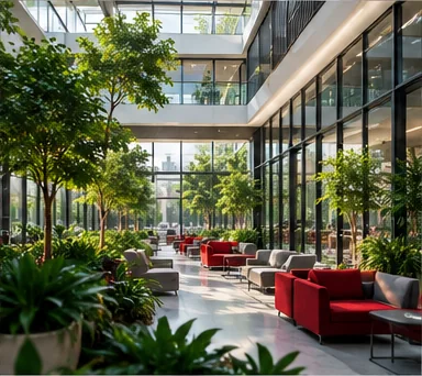 Modern office space suitable for a digital business website